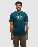 Tentree Mens Cloudy Forest Ten T-Shirt - Jasper Oasis