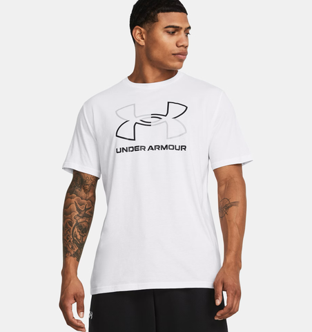 Under Armour Men's UA GL Foundation Short Sleeve - White / Mod Gray / Black - 100