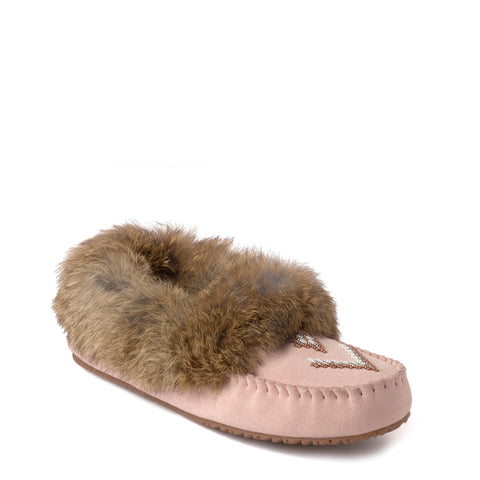 Manitobah Women's Street Suede Moccasin - Rose