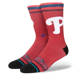 Stance x MLB Batting Practice Crew Socks - Philadelphia Phillies - Red