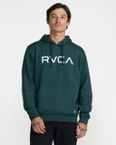 RVCA Mens Big RVCA Hoodie - Hunter Green