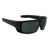 Spy Rebar Sunglasses - Matte Black - Happy Gray Green + ANSI