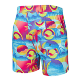 Saxx Mens Oh Buoy Stretch Volley 5" Swim Short - Coast 2 Coast - Blue Multi