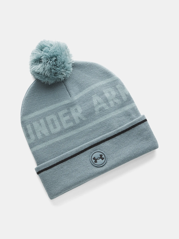 Under Armour Men's UA Drive Pom Beanie - Jasper Blue / Serpentine - 587