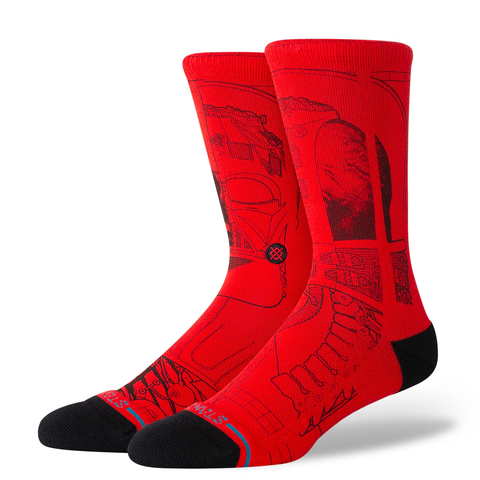 Stance X Star Wars Vader Crew Socks - Red