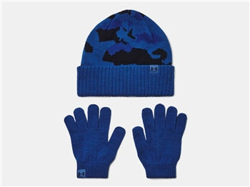 Under Armour UA Beanie Glove Set - Blue - 411