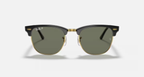 Ray-Ban Clubmaster Sunglasses - Black W/ G-15 Green Polar