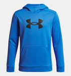 Under Armour Boys' Armour Fleece® Big Logo Hoodie - Blue Atlantis / Black - 402