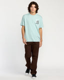 Volcom Mens Cornerstone SS Tee - Chambray