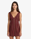 RVCA Womens Florence Romper - Madder Brown
