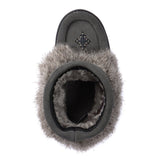 Manitobah Kid's Waterproof Faux Fur Snowy Owlet Mukluk - Charcoal