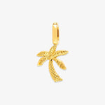 Pura Vida Harper Gold Charm ~ Palm Tree