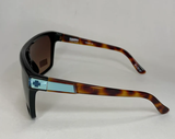 Spy Flynn Sunglasses - Black/Honey Tort - Happy Dark Brown Fade