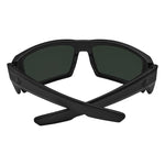 Spy Rebar Sunglasses - Matte Black - Happy Gray Green Polar + ANSI