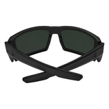 Spy Rebar Sunglasses - Matte Black - Happy Gray Green Polar + ANSI