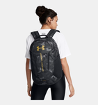 Under Armour UA Hustle 6.0 Backpack - Black / Metallic Gold - 001