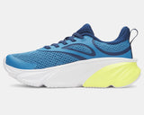 Under Armour Boys' PS UA Rogue 6 Running Shoes - Aegean Blue / Blackout Navy / Flash Light - 430