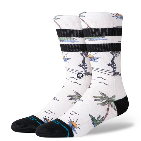 Stance Kool Katz Surf Crew Socks - Canvas