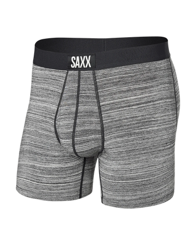 Saxx Ultra Super Soft Underwear - Spacedye Stripe - Grey