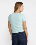 RVCA Women's Sow Baby Tee - Icy