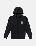 RVCA Mens Tiger Eyes Zip Up Hoodie - Black