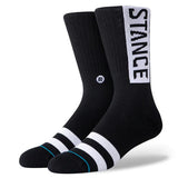 Stance OG Crew Socks 3 Pack - Black/White