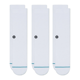 Stance Icon Crew Socks 3 Pack - White