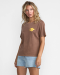 RVCA Womens Daily Tee - Coffee Bean