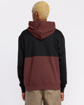 Volcom Mens Divided Pullover Hoodie - Merlot