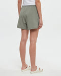 Tentree Women's Solstice Flat Front Pull-On Short - Agave Green