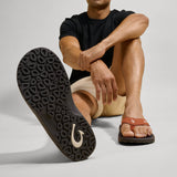 OluKai Mens ‘Ohana Water-Friendly Beach Sandals - Dirt / Lava Rock