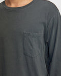 RVCA Mens PTC Pigment Long Sleeve - Pirate Black