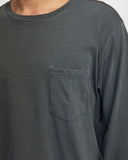 RVCA Mens PTC Pigment Long Sleeve - Pirate Black