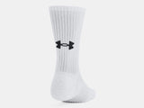 Under Armour Unisex UA Training Cotton 6-Pack Crew Socks - White - 100