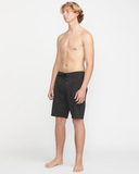 Volcom Men's Lido Solid Mod 20" Boardshorts - Black