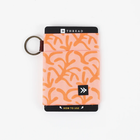 Thread Elastic Wallet - Coral Reef
