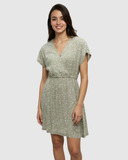 Tentree Women's Kits Dress - Light Moss Bloom Floral