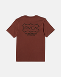 RVCA Mens Genuine Rvca SS Tee - Red Earth