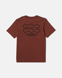 RVCA Mens Genuine Rvca SS Tee - Red Earth