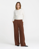 RVCA Womens Latitude Trousers - Chocolate