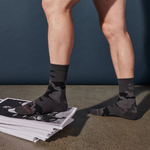 Saxx Mens Whole Package Crew Socks - Supersize Camo/Black