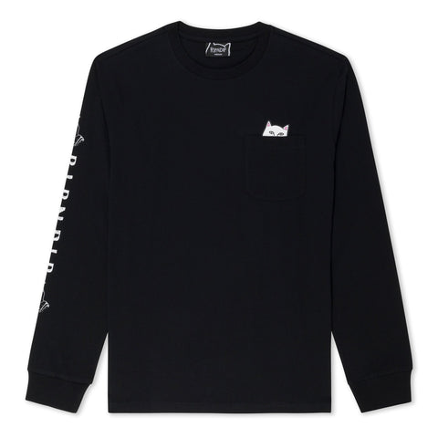 Ripndip Mens Lord Normal Pocket L/S Tee - Black