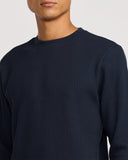 RVCA Mens Dayshift Long Sleeve Thermal Shirt - Moody Blue