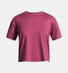 Under Armour Girls' UA Motion Short Sleeve - Fuchsia Dusk / Dark Maroon - 659