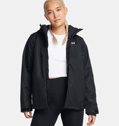 Under Armour Women's UA Storm Porter 2.0 3-In-1 Jacket  - Black / White - 002