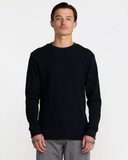 RVCA Mens Dayshift Long Sleeve Thermal Shirt - Black
