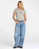 RVCA Women's 411 Tee - Sky Grey