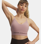 Under Armour Women's UA Vanish Seamless Low Sports Bra - Tourmaline Pink / Sierra Taupe - 673