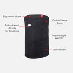 Airhole Airtube Classic Microfleece Facemask - Black