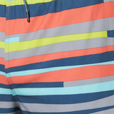 Saxx Mens Oh Buoy Stretch Volley 7" Swim Short - Improv Stripe - Alloy Multi